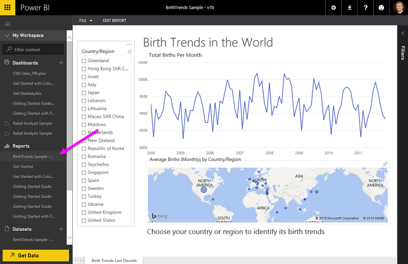 publish to power bi from microsoft excel