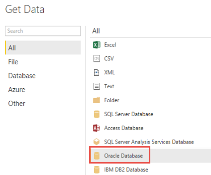 Подключение oracle к power bi