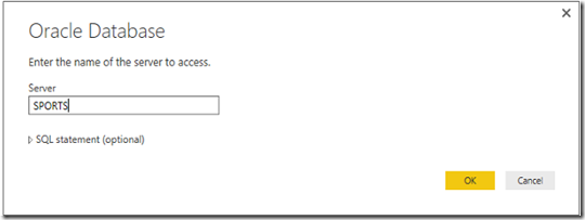 Подключение oracle к power bi