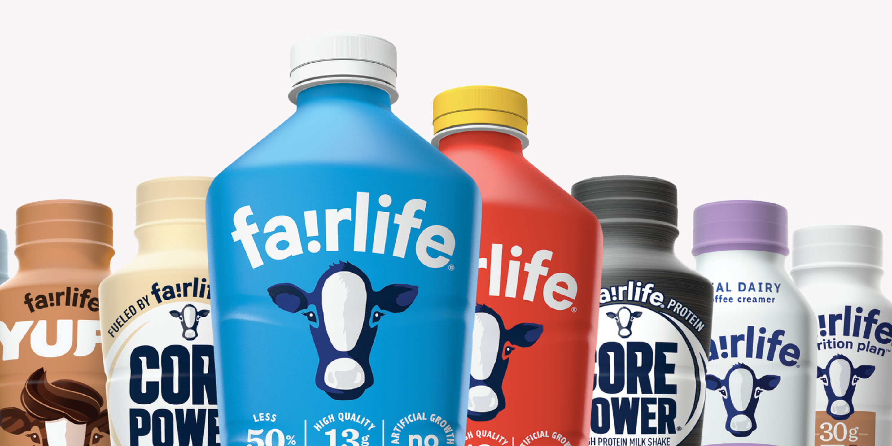 Fairlife promotional image of some of their dairy products